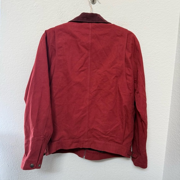 Alex Mill Essex Canvas Jacket Red Size Smal - Picture 2 of 6